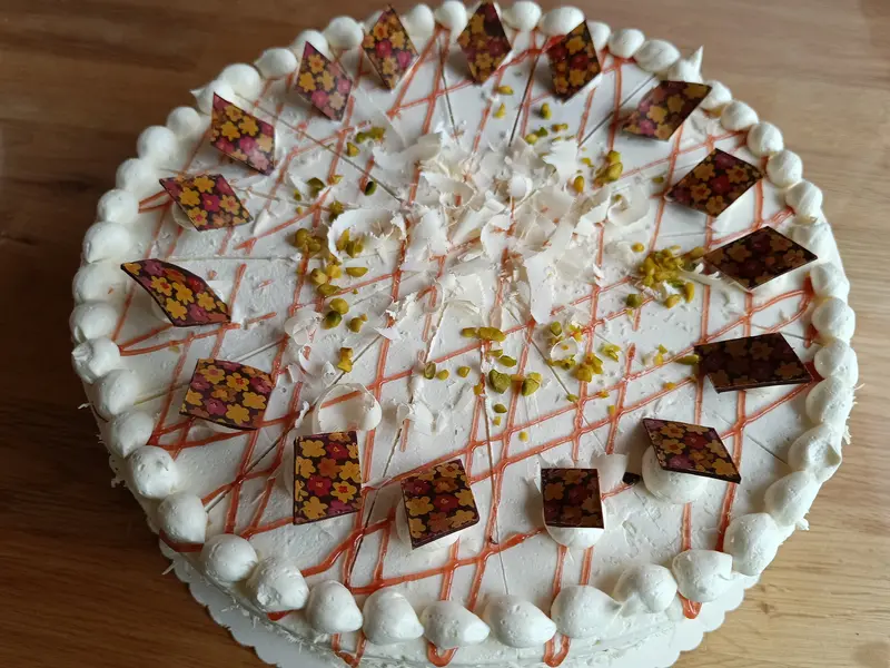 Himbeer-Vanillecremetorte